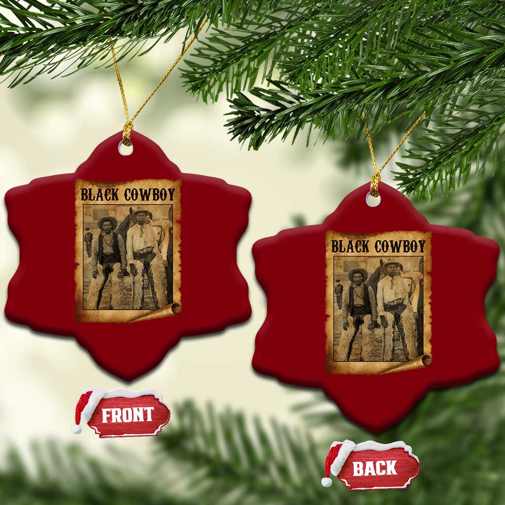Black Cowboys Ceramic Ornament Vintage African American Western Black History TS10 Print Your Wear