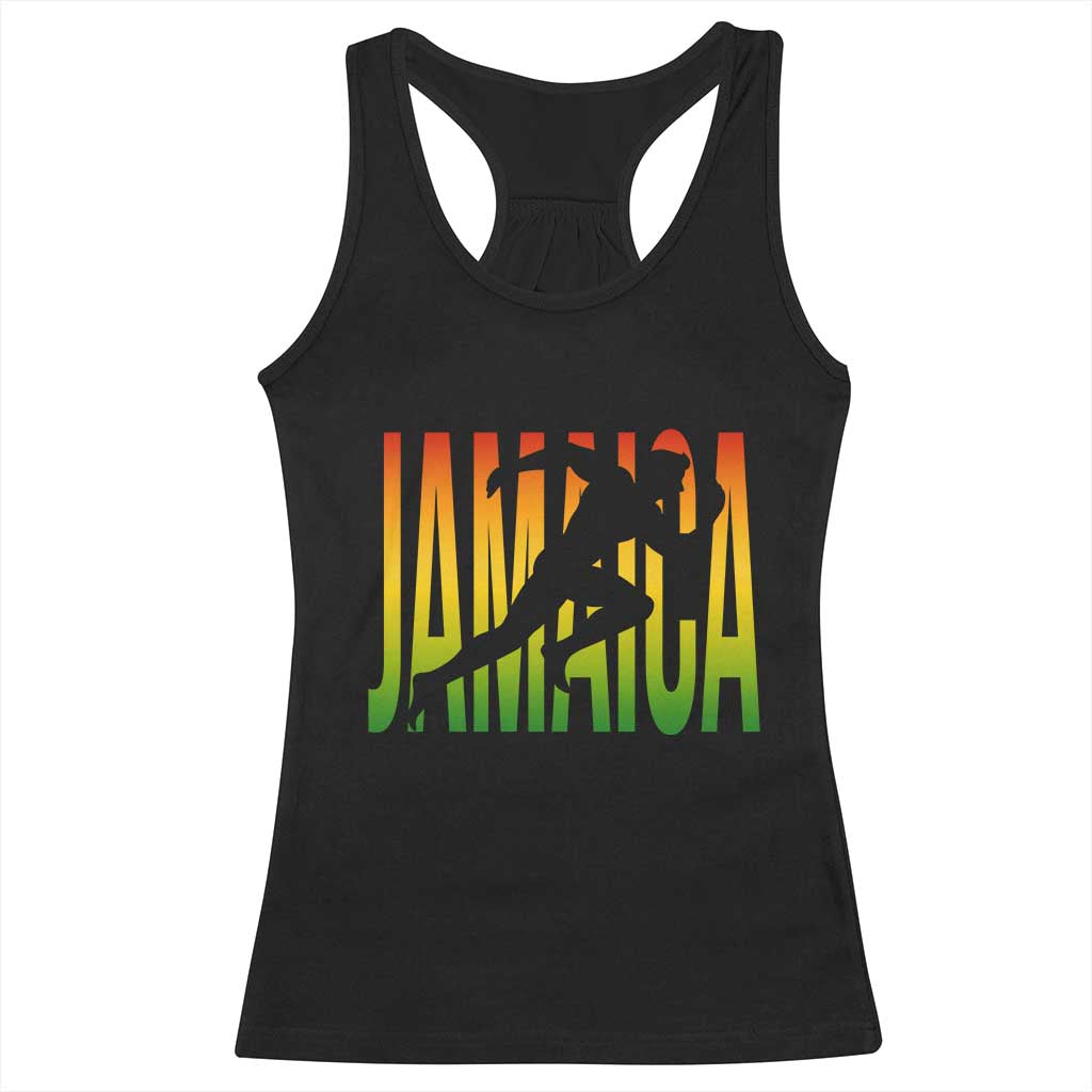 Jamaica Track And Field Racerback Tank Top Retro Vintage Sport Jamaican Flag TS10 Black Print Your Wear