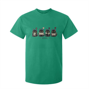 Black Cat Mahjong Lover Cute Graphic T Shirt For Kid TS10 Irish Green Print Your Wear
