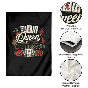 Mahjong Lovers Garden Flag Queen Of Tiles Game Night Graphic TS10 Print Your Wear