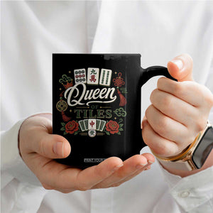 Mahjong Lovers Coffee Mug Queen Of Tiles Game Night Graphic TS10 Print Your Wear