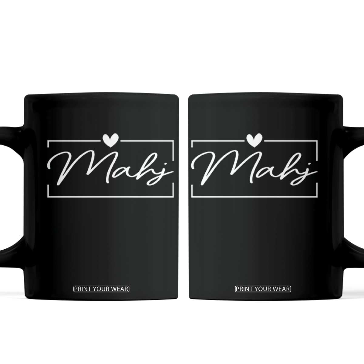 Mahjong Lovers Coffee Mug Mah Jongg Game Night Graphic TS10 Black Print Your Wear