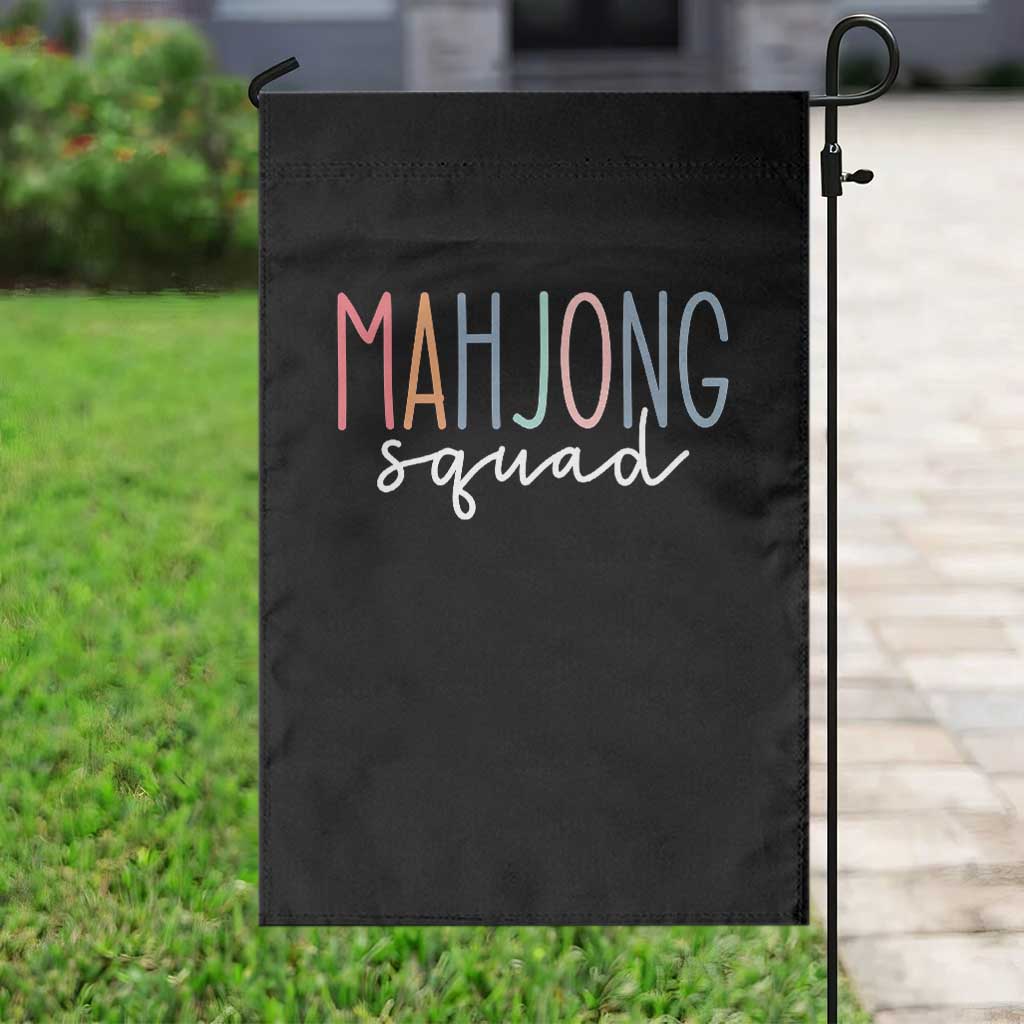 Mahjong Lovers Mahj Squad Garden Flag Boho Pastel Cute Game Night Graphic TS10 Print Your Wear