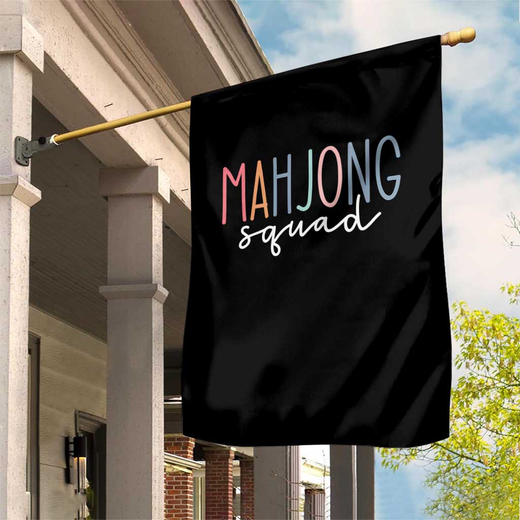Mahjong Lovers Mahj Squad Garden Flag Boho Pastel Cute Game Night Graphic TS10 Print Your Wear