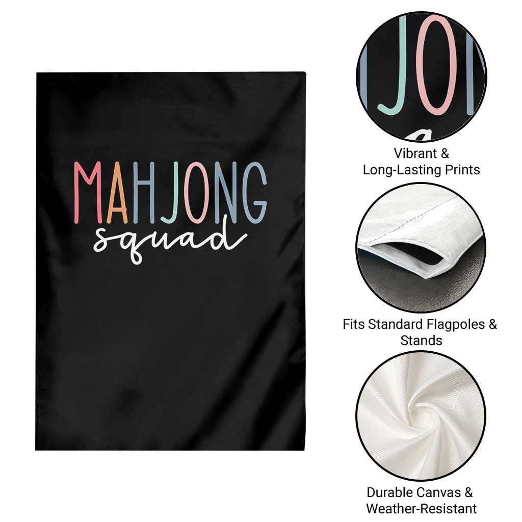 Mahjong Lovers Mahj Squad Garden Flag Boho Pastel Cute Game Night Graphic TS10 Print Your Wear
