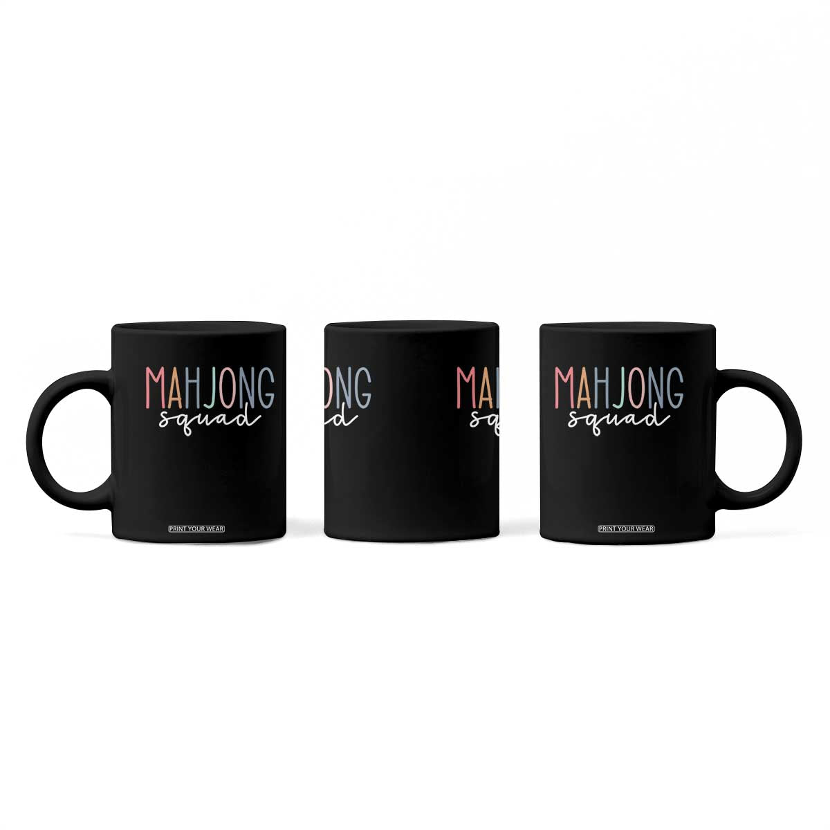 Mahjong Lovers Mahj Squad Coffee Mug Boho Pastel Cute Game Night Graphic TS10 Print Your Wear