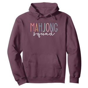 Mahjong Lovers Mahj Squad Hoodie Boho Pastel Cute Game Night Graphic TS10 Maroon Print Your Wear