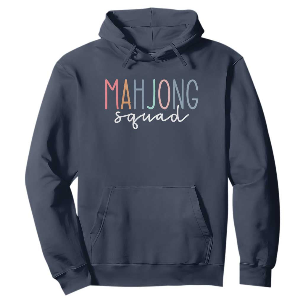Mahjong Lovers Mahj Squad Hoodie Boho Pastel Cute Game Night Graphic TS10 Navy Print Your Wear