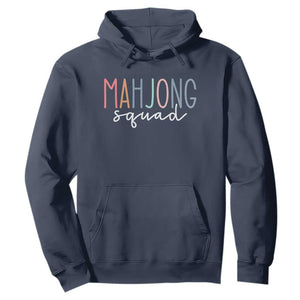 Mahjong Lovers Mahj Squad Hoodie Boho Pastel Cute Game Night Graphic TS10 Navy Print Your Wear