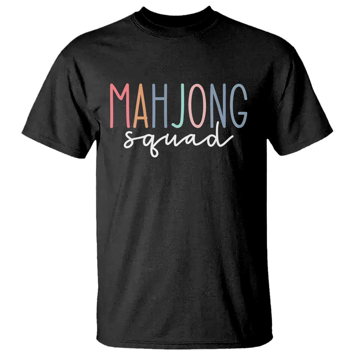 Mahjong Lovers Mahj Squad T Shirt Boho Pastel Cute Game Night Graphic TS10 Black Print Your Wear