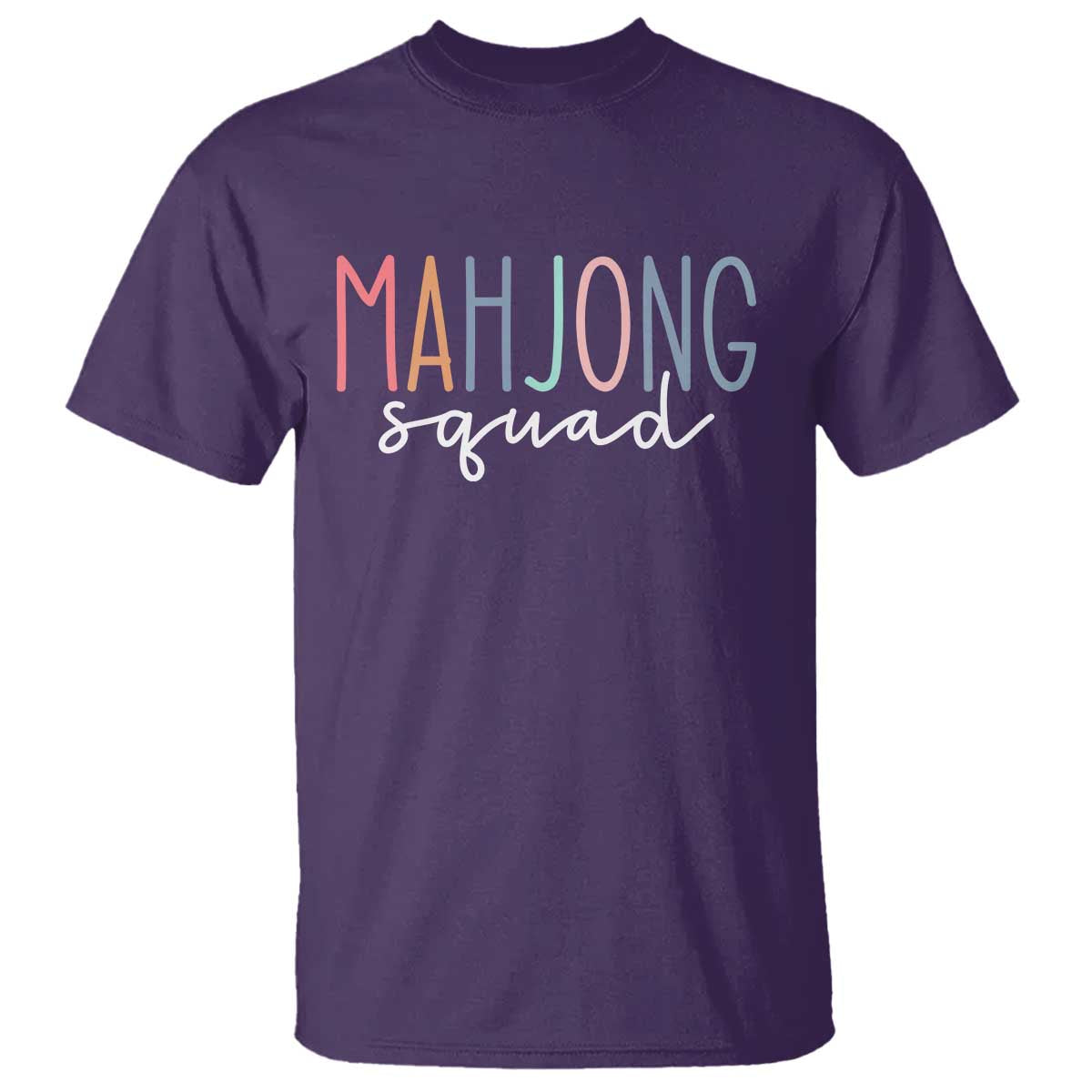 Mahjong Lovers Mahj Squad T Shirt Boho Pastel Cute Game Night Graphic TS10 Purple Print Your Wear