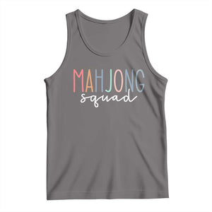 Mahjong Lovers Mahj Squad Tank Top Boho Pastel Cute Game Night Graphic TS10 Deep Heather Print Your Wear