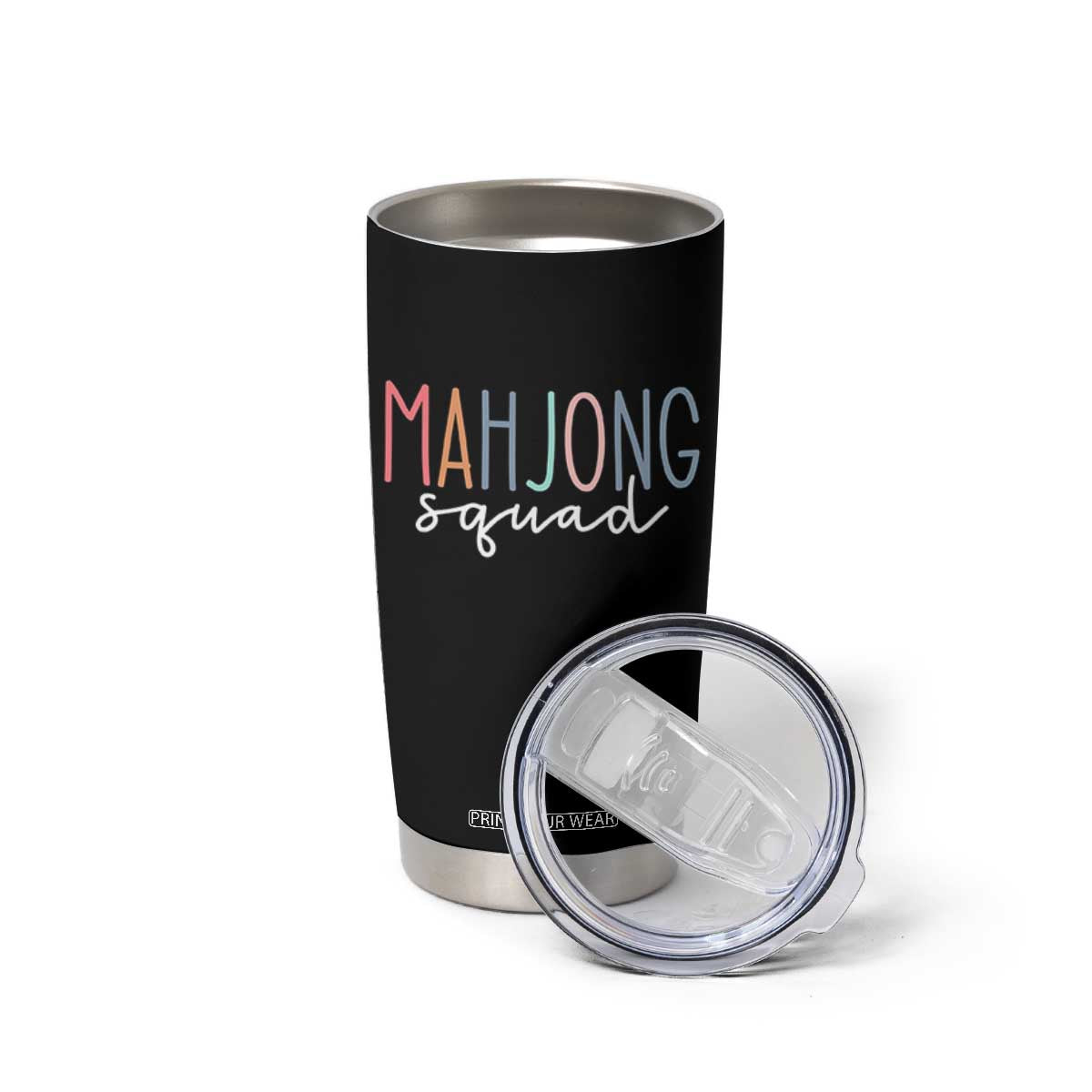 Mahjong Lovers Mahj Squad Tumbler Cup Boho Pastel Cute Game Night Graphic TS10 Print Your Wear