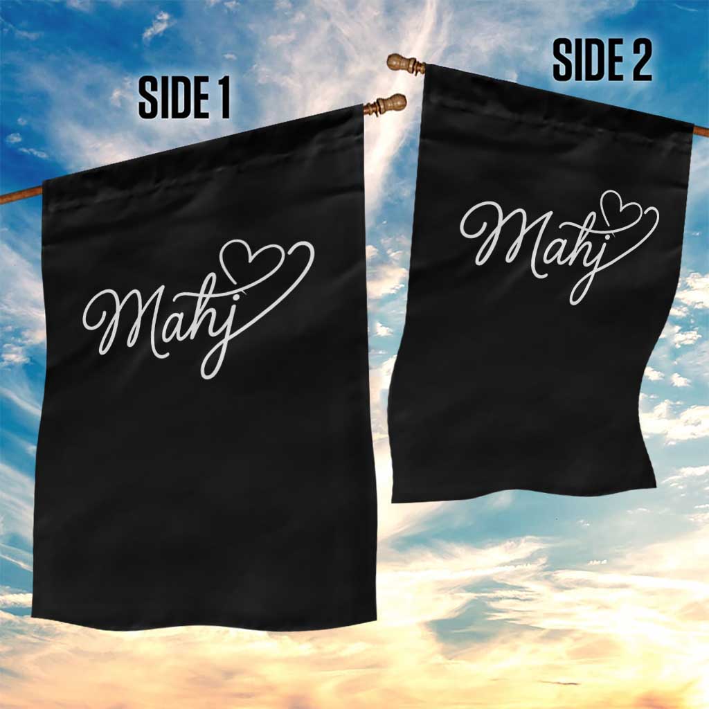 Mahjong Lovers Garden Flag Funny Mah Jongg Heart Game Night Graphic TS10 Print Your Wear