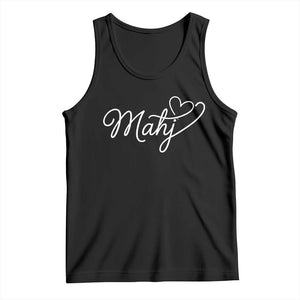 Mahjong Lovers Tank Top Funny Mah Jongg Heart Game Night Graphic TS10 Black Print Your Wear