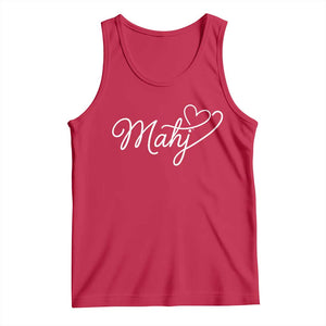 Mahjong Lovers Tank Top Funny Mah Jongg Heart Game Night Graphic TS10 Red Print Your Wear