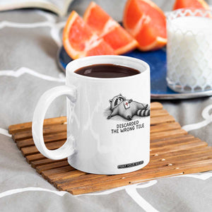 Funny Raccoon Mahjong Lovers Coffee Mug Discarded The Wrong Tile TS10 Print Your Wear