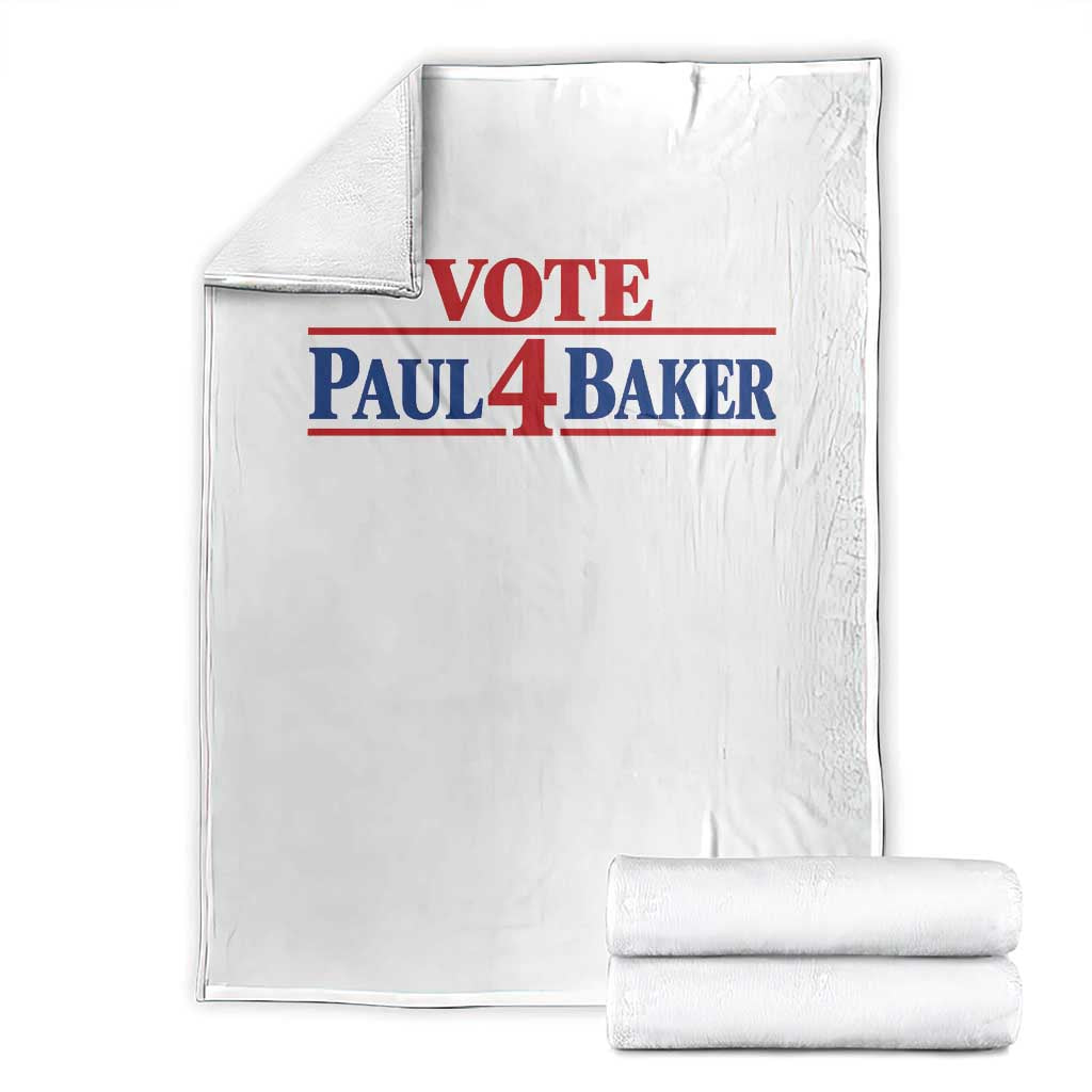 Paul Baker Support Throw Blanket Retro Patriotic