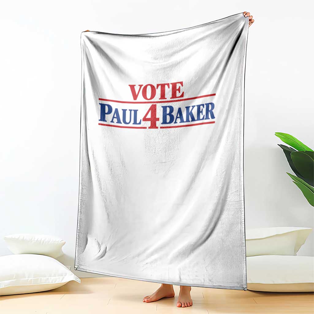 Paul Baker Support Throw Blanket Retro Patriotic
