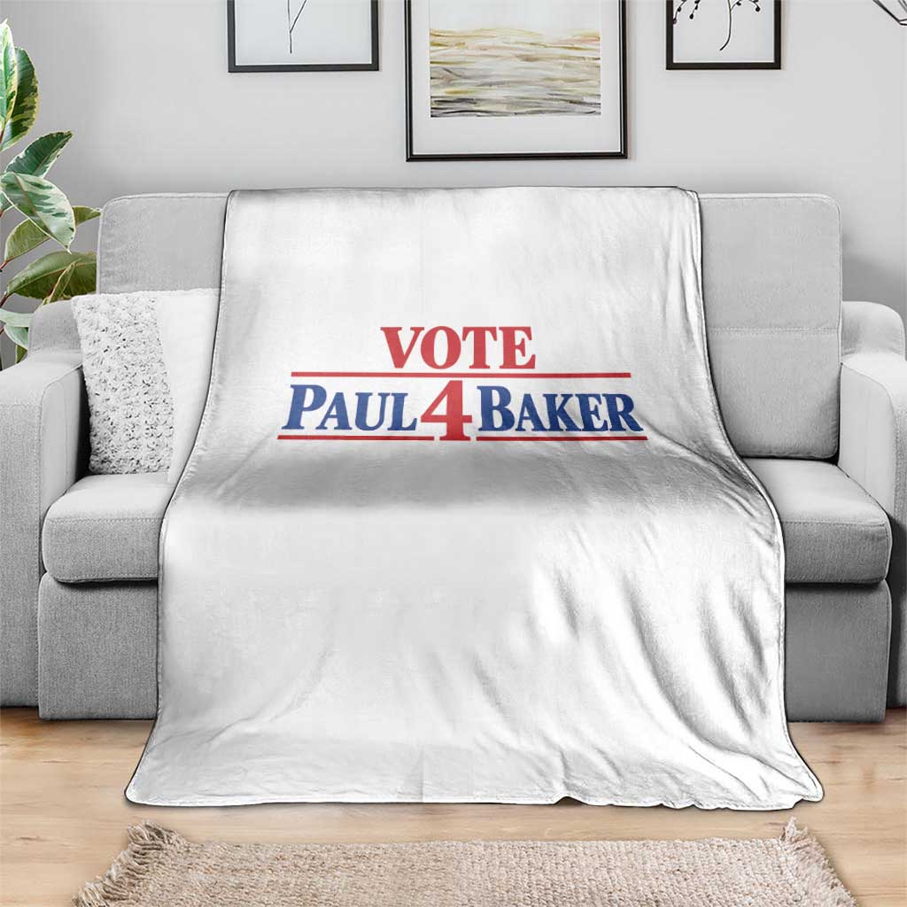 Paul Baker Support Throw Blanket Retro Patriotic
