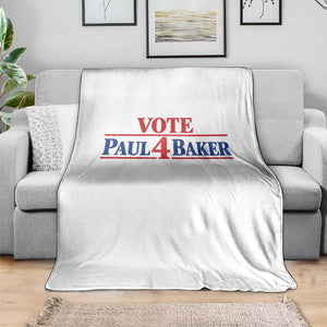 Paul Baker Support Throw Blanket Retro Patriotic