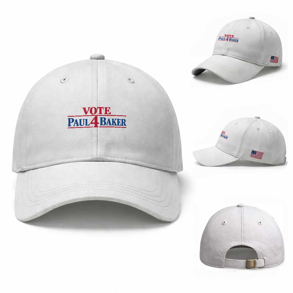 Paul Baker Support Baseball Cap Retro Patriotic
