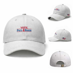 Paul Baker Support Baseball Cap Retro Patriotic