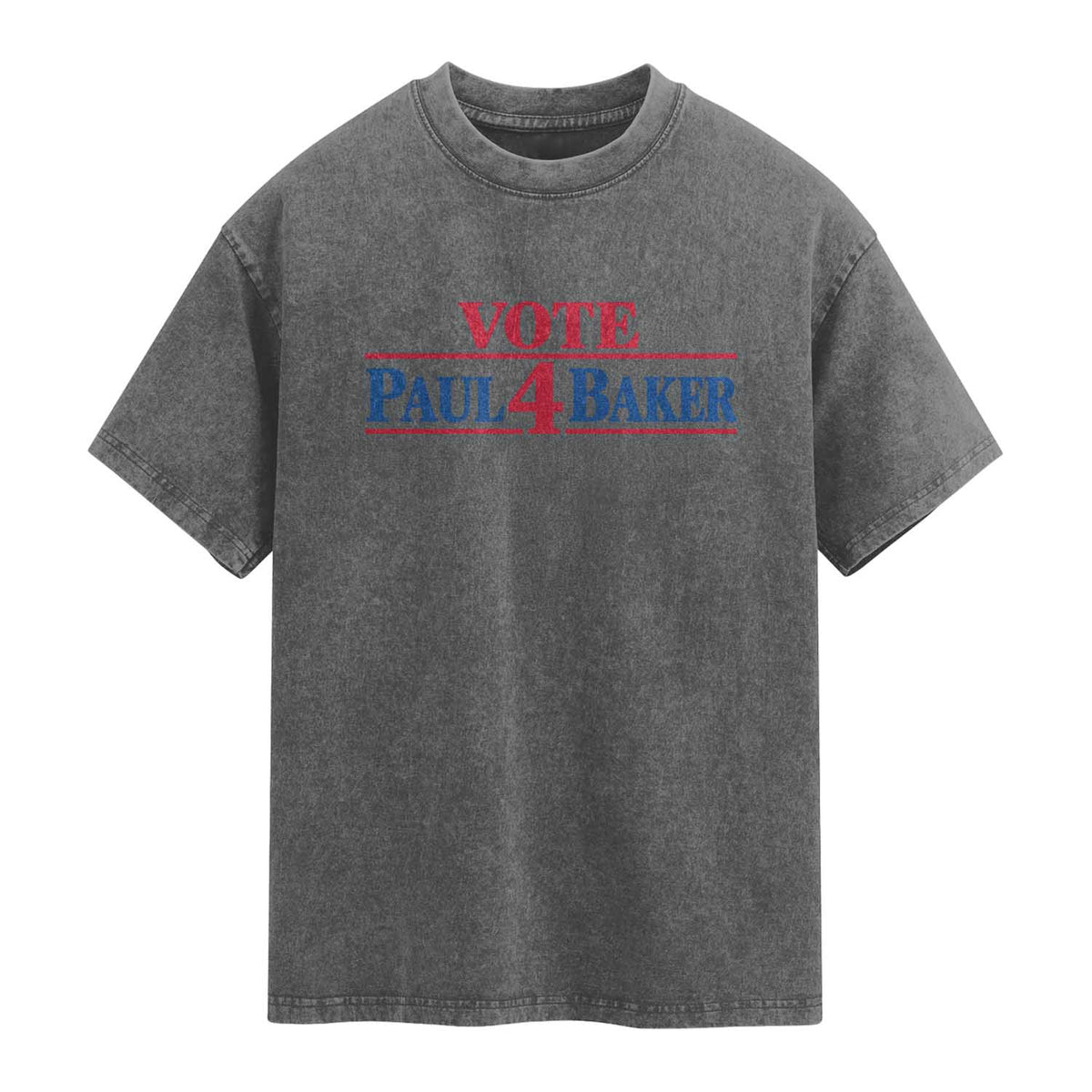Paul Baker Support Washed Cotton T-Shirt Retro Patriotic