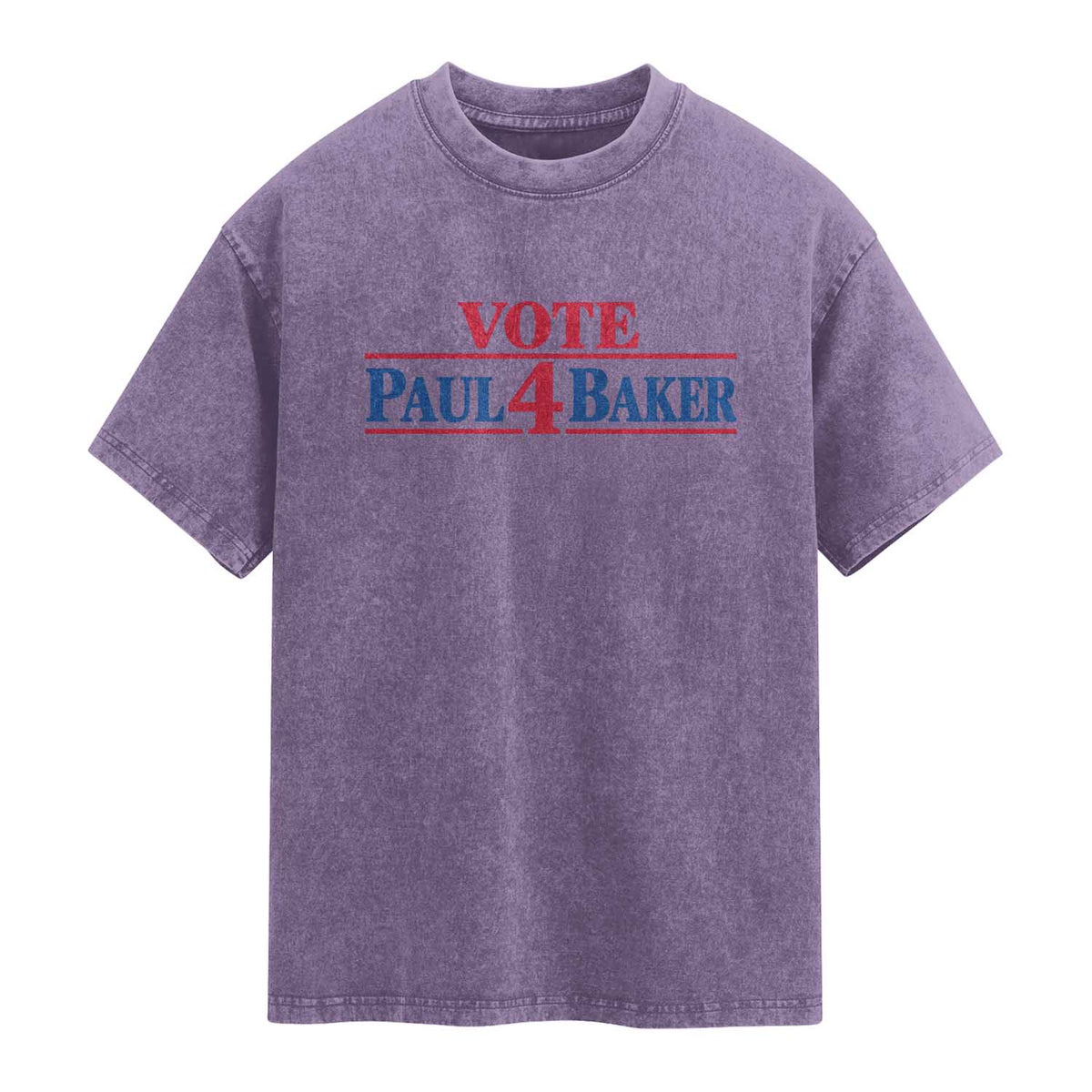 Paul Baker Support Washed Cotton T-Shirt Retro Patriotic