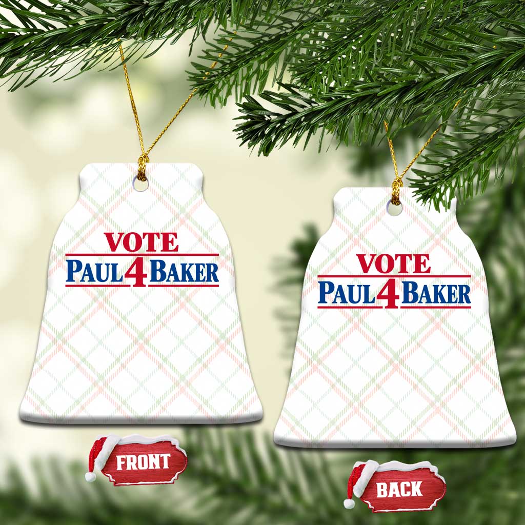 Paul Baker Support Ceramic Ornament Retro Patriotic