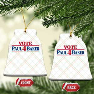 Paul Baker Support Ceramic Ornament Retro Patriotic