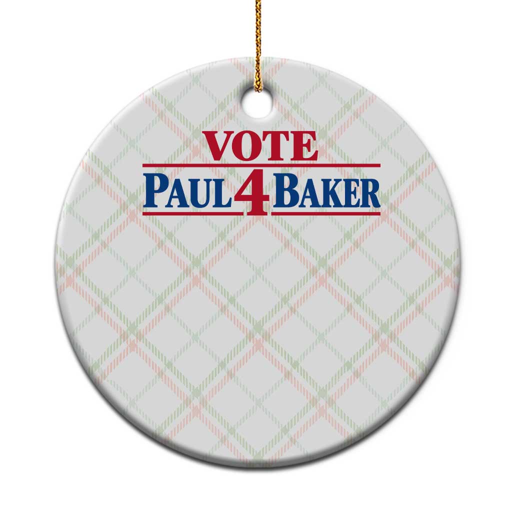 Paul Baker Support Ceramic Ornament Retro Patriotic