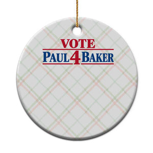 Paul Baker Support Ceramic Ornament Retro Patriotic