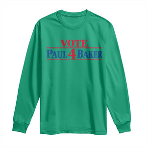 Paul Baker Support Long Sleeve Shirt Retro Patriotic