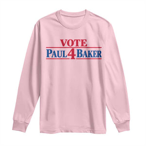 Paul Baker Support Long Sleeve Shirt Retro Patriotic