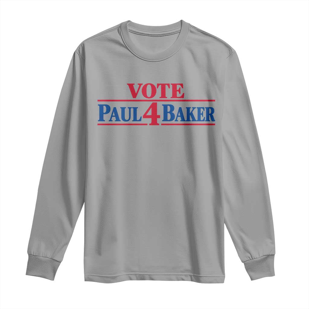 Paul Baker Support Long Sleeve Shirt Retro Patriotic