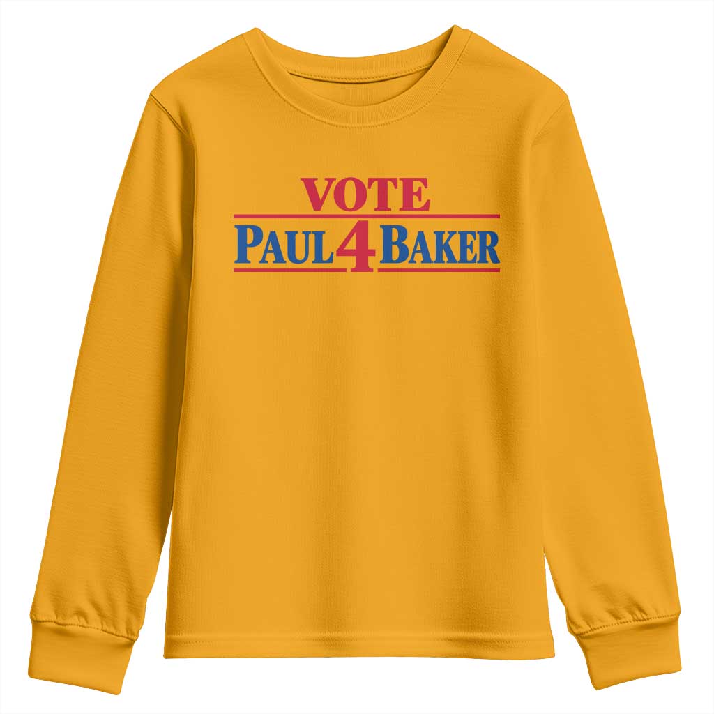 Paul Baker Support Youth Sweatshirt Retro Patriotic