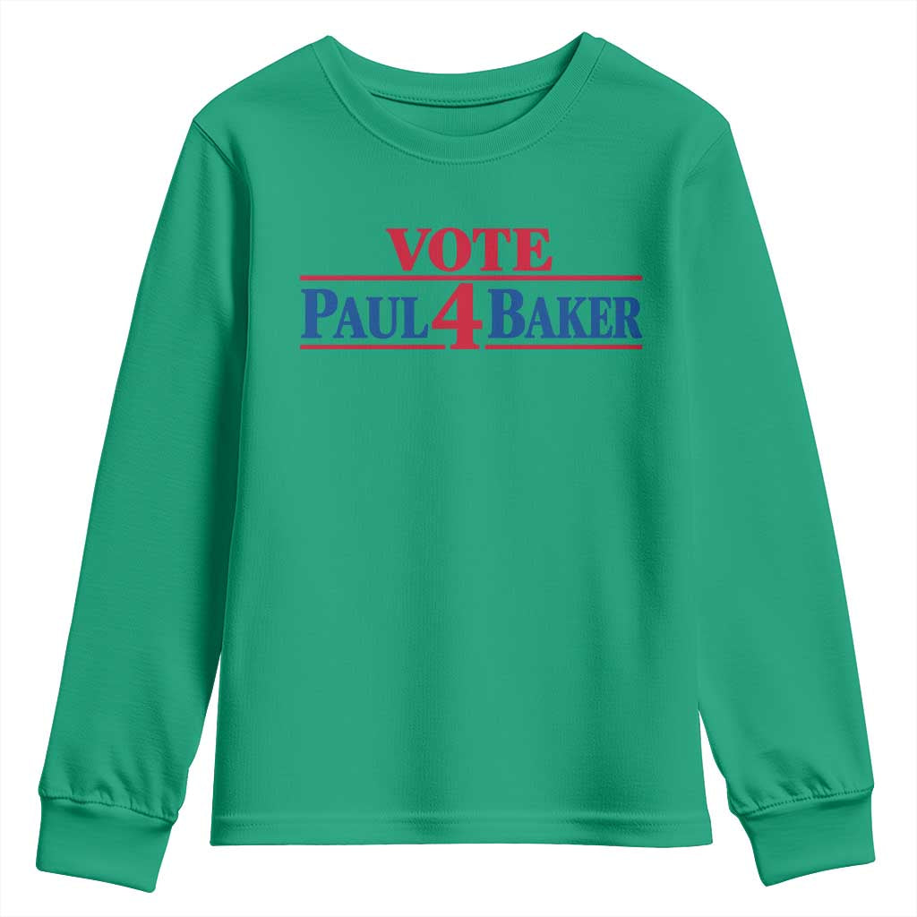 Paul Baker Support Youth Sweatshirt Retro Patriotic