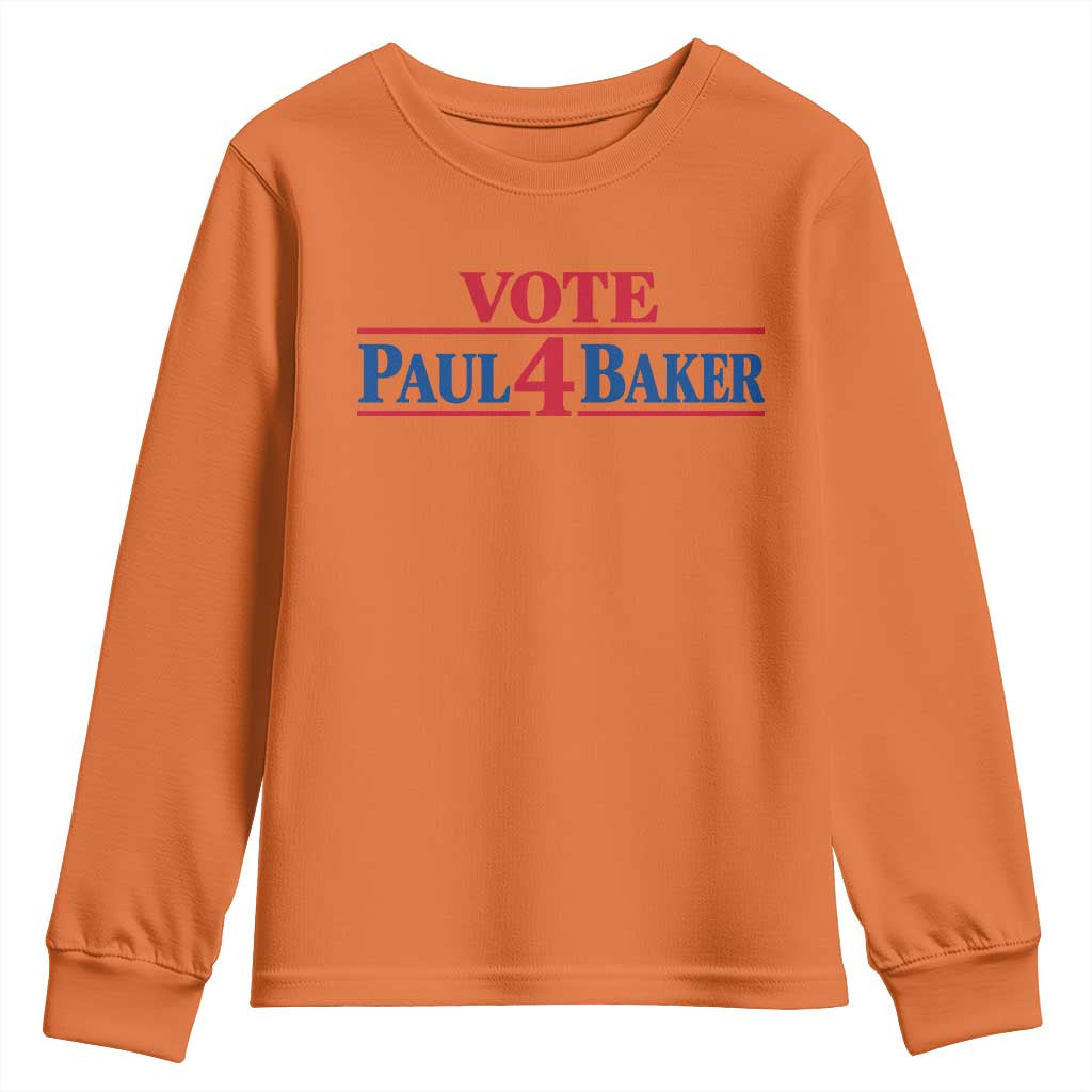Paul Baker Support Youth Sweatshirt Retro Patriotic