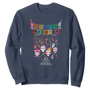 Dia De Los Muertos Funny Day Of The Dead Sweatshirt Hanging Sugar Skull Skulls Halloween TS10 Navy Print Your Wear