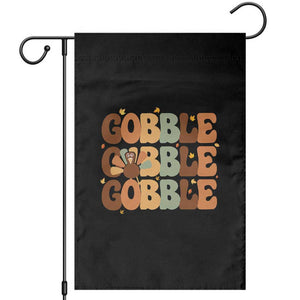 Thanksgiving Gobble Garden Flag Fall Turkey Thankful Vibes TS10 Black Print Your Wear