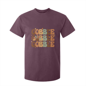 Thanksgiving Gobble T Shirt For Kid Fall Turkey Thankful Vibes TS10 Maroon Print Your Wear