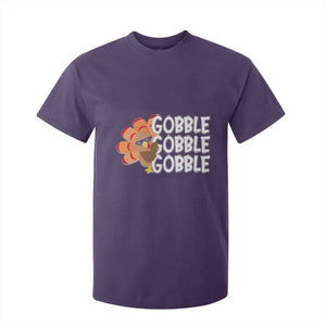 Thanksgiving Gobble T Shirt For Kid Turkey Day Thanksgiving Family TS10 Purple Print Your Wear