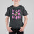 Football Breast Cancer Awareness T Shirt For Kid Football Coquette Bow Pink Ribbon Game Day TS10 Black Print Your Wear