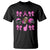 Football Breast Cancer Awareness T Shirt Football Coquette Bow Pink Ribbon Game Day TS10 Black Print Your Wear