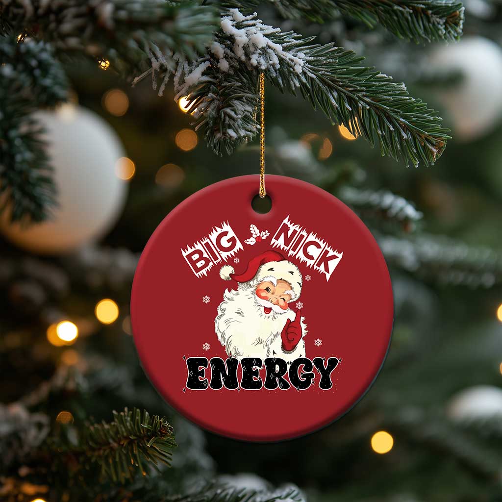 Santa Christmas Ornament Big Nick Energy Vintage Holiday TS10 Print Your Wear