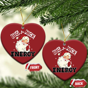 Santa Christmas Ornament Big Nick Energy Vintage Holiday TS10 Heart Red Print Your Wear