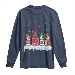 Nurse Christmas Long Sleeve Shirt Funny Nursing Nurse RN LPN NP Doctor Nicu TS10 Navy Print Your Wear