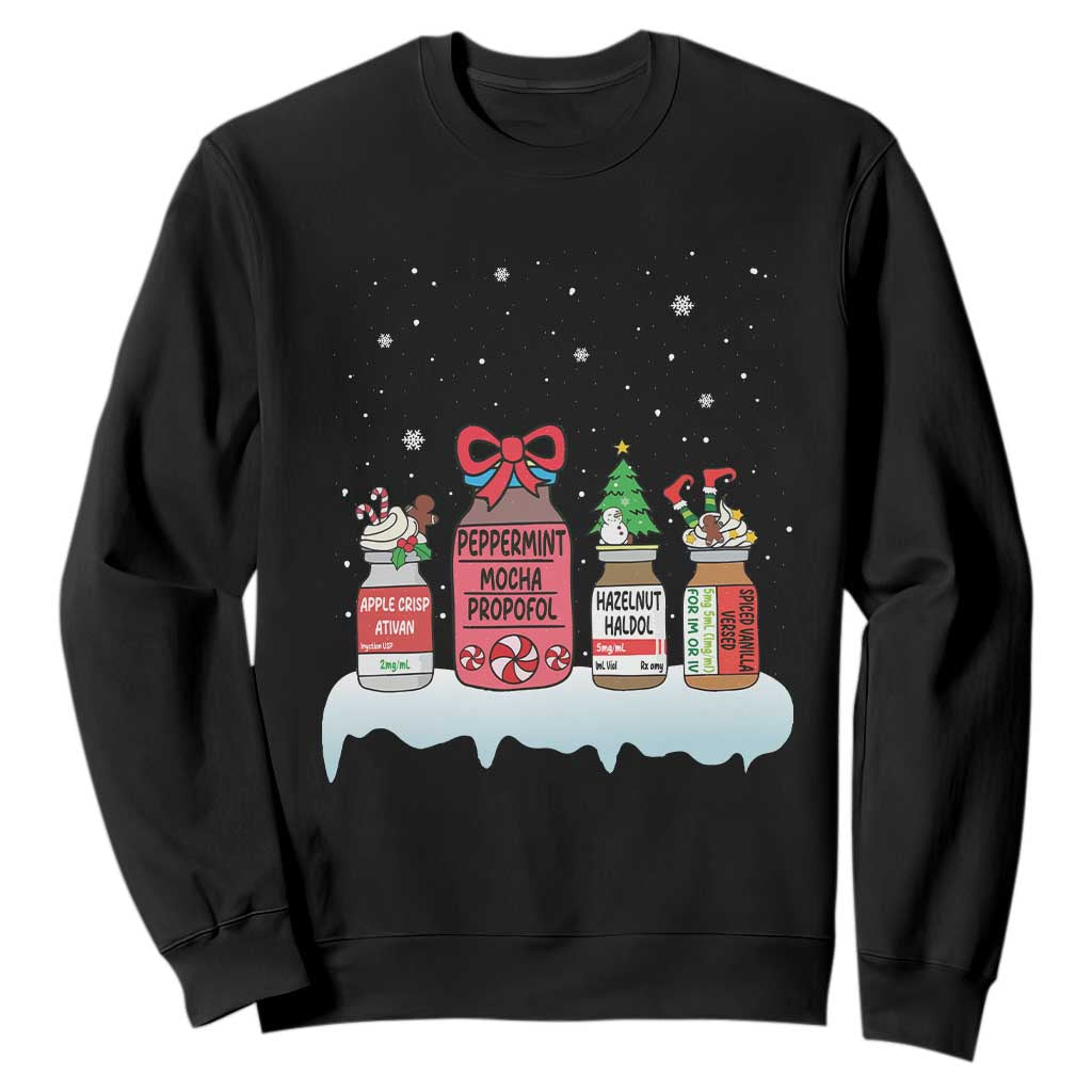 Nurse Christmas Sweatshirt Funny Nursing Nurse RN LPN NP Doctor Nicu TS10 Black Print Your Wear