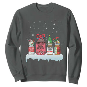 Nurse Christmas Sweatshirt Funny Nursing Nurse RN LPN NP Doctor Nicu TS10 Dark Heather Print Your Wear